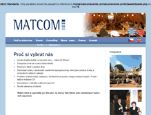 Tablet Screenshot of matcomevents.cz